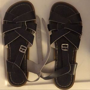 Dark turquoise casual sandals